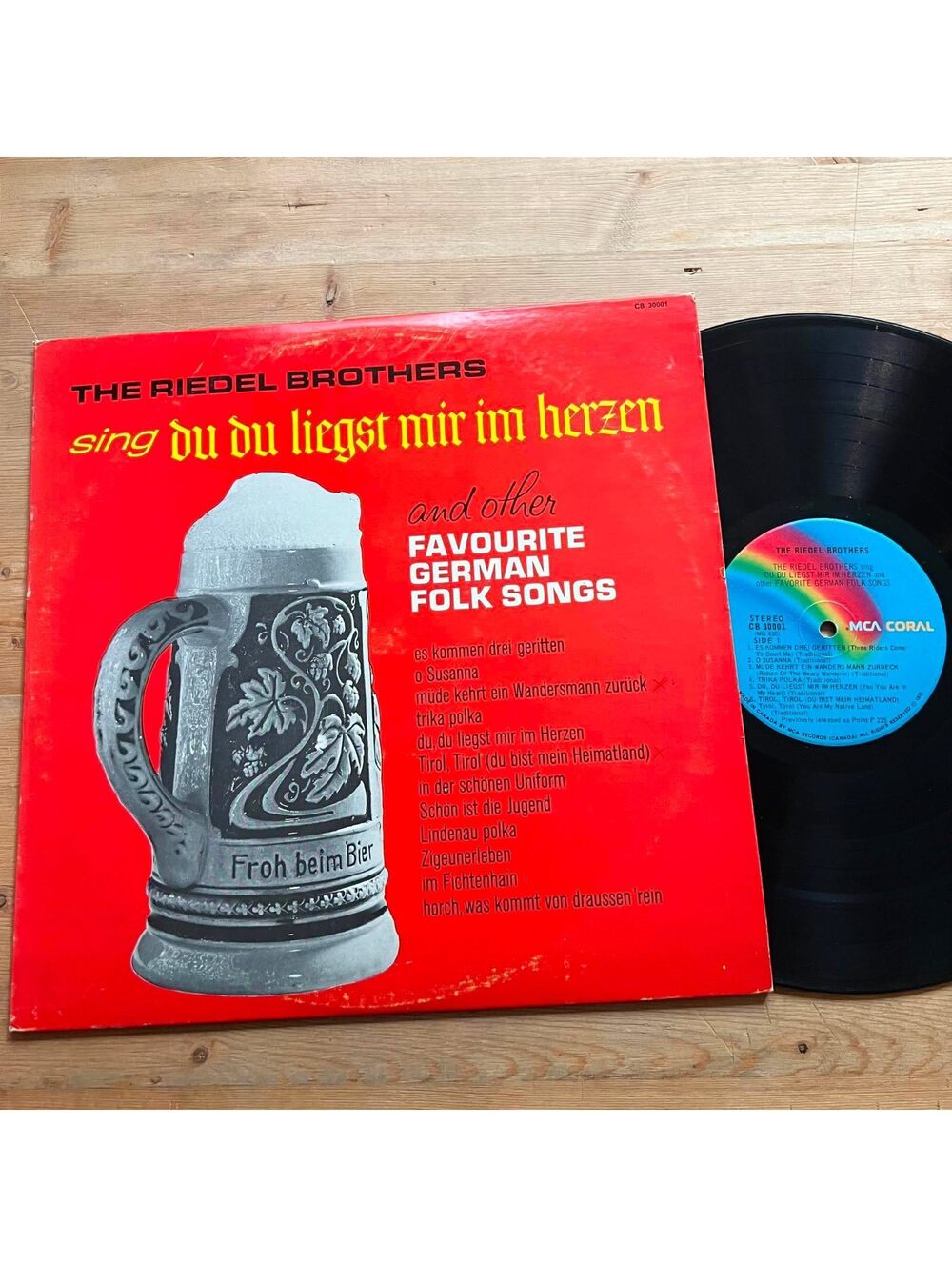 The Riedel Brothers - sing Du Du Liegst Mir Im Herzen 33rpm VG+ VR22